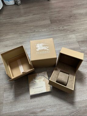 Burberry Watch Presentation Box Set in Tan and Brown